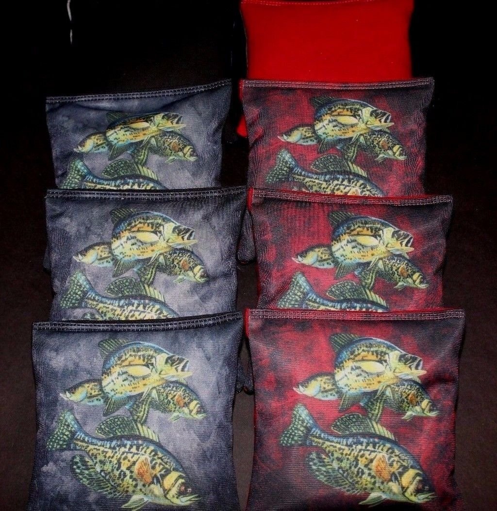 BackYardGamesUSA Large Mouth BASS Fisherman Fish 8 Regulation Cornhole Bean Bags B168