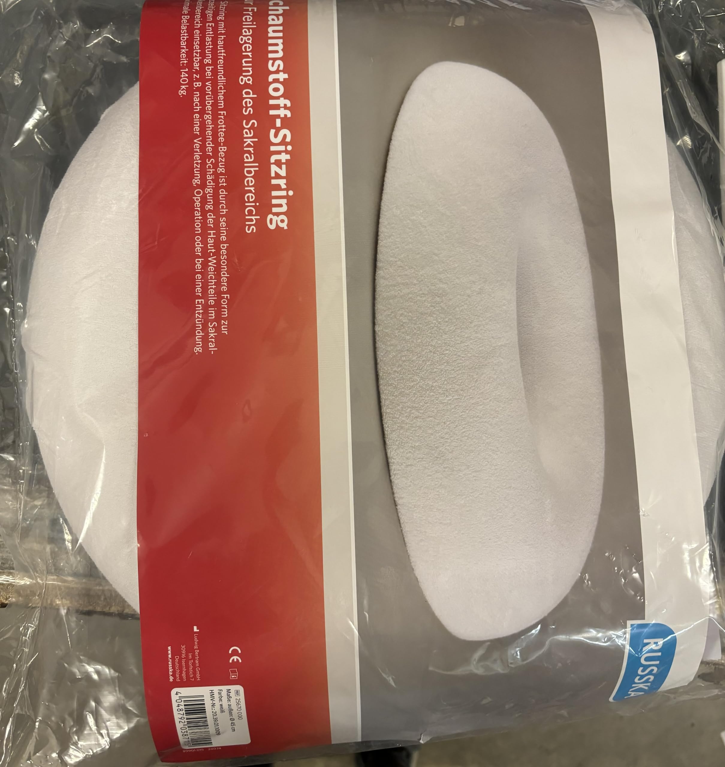 Sitzring für angenehmes und druckfreies Sitzen Sitzkissen