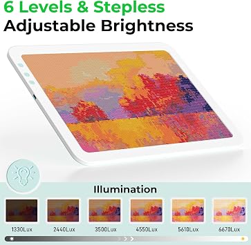 Bawaslom A3 Rechargeable Bright Tracing Light Box for Diamond Painting Art