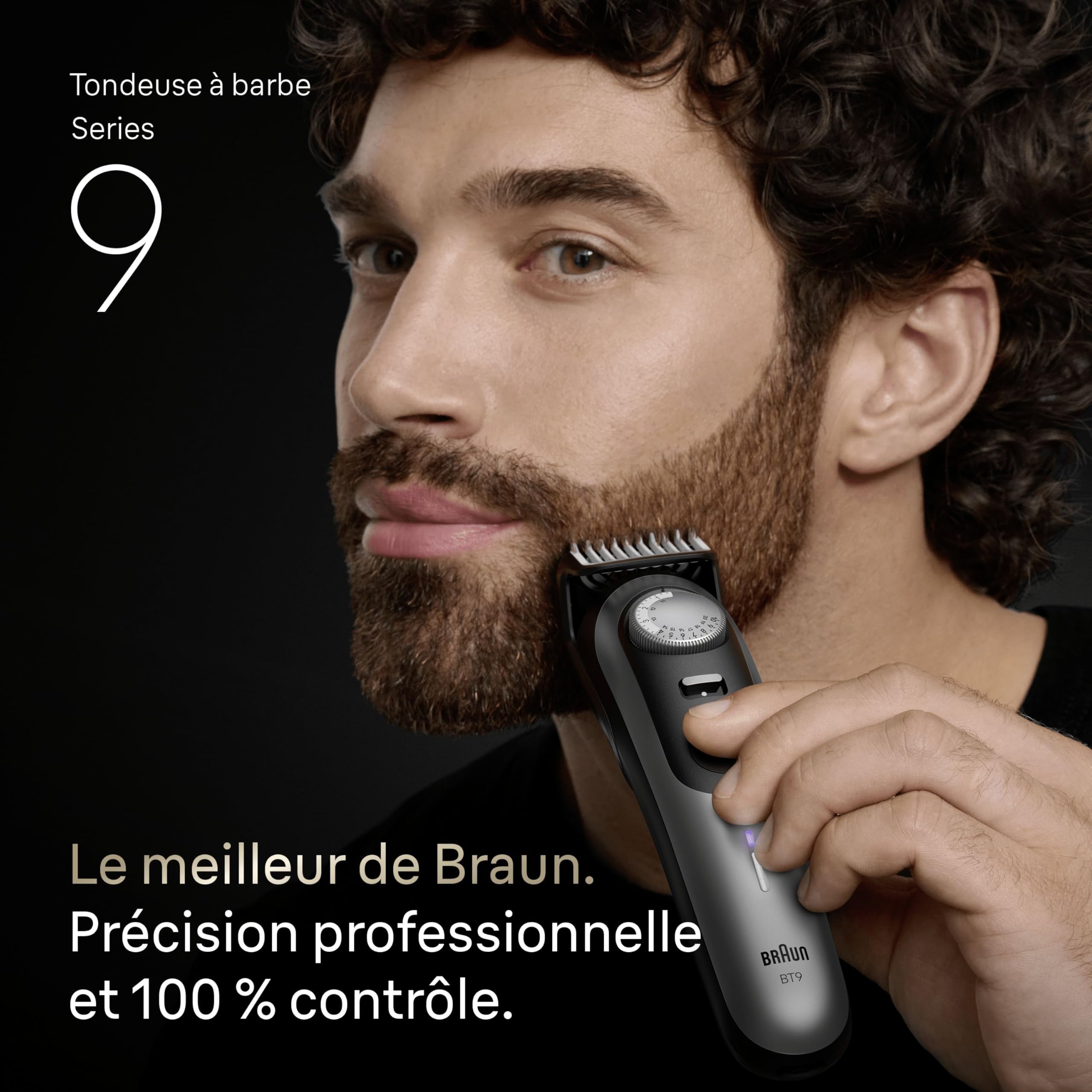 Braun Series 9 BT9545 Tondeuse Barbe Homme, Etanche, Batterie Rechargeable, Lame ProBlade, 52 Longueurs, Coffret