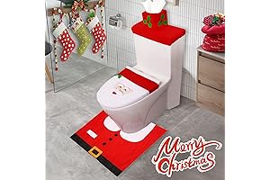 3 Pcs X'mas Toilet Seat Cover Decorations