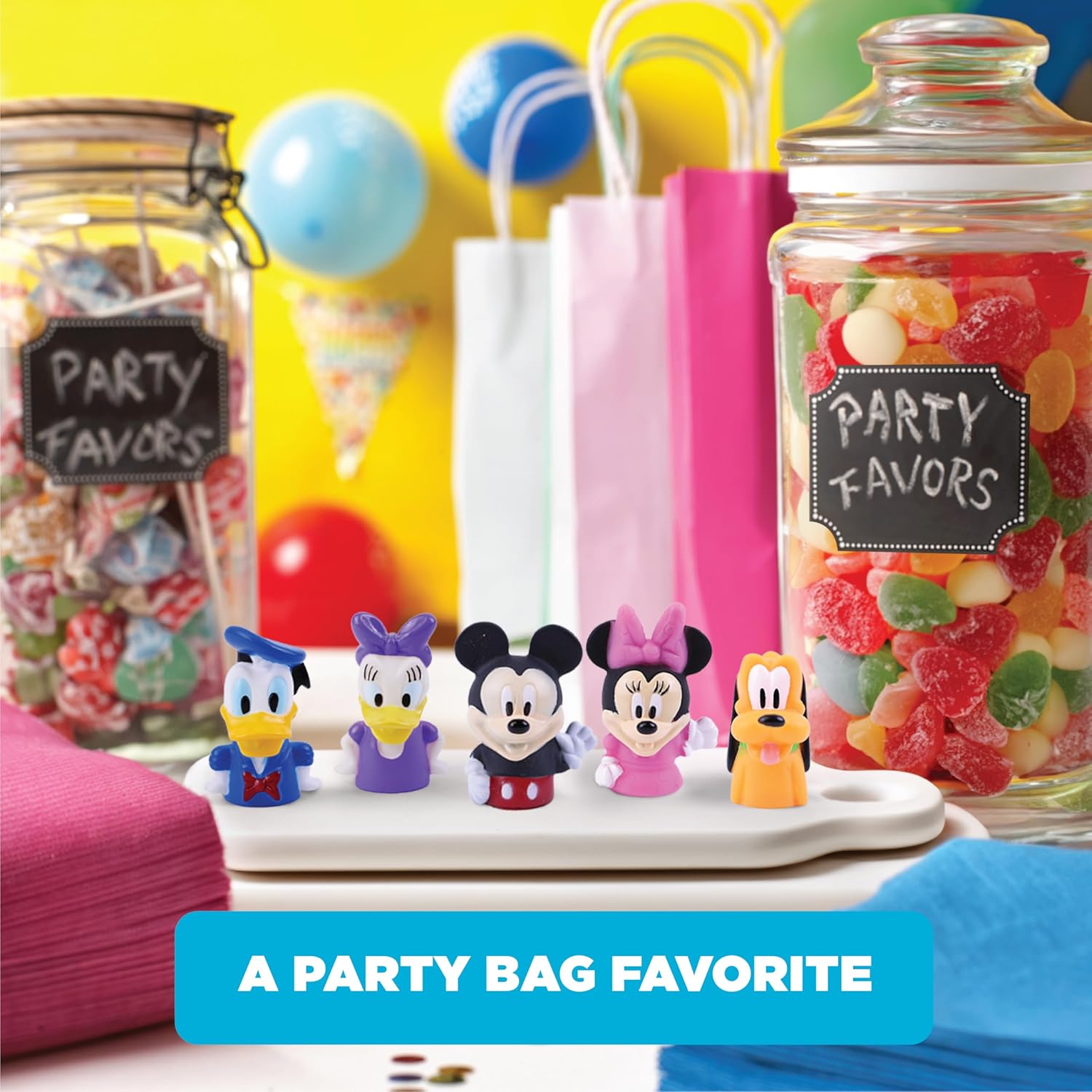 Disney Mickey Mouse & Friends Finger Puppets - Party Favors, Educational, Bath Toys