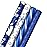 Image Arts Blue Christmas Wrapping Paper with Cut Lines on Reverse (4 Rolls: 120 sq. ft. ttl) Snowmen, Snowflakes, Blue and White Stripes
