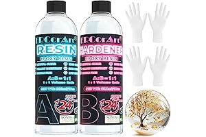 Resina Epoxy 1 Litro para Principiantes: Casting, Recubrimiento y Manualidades