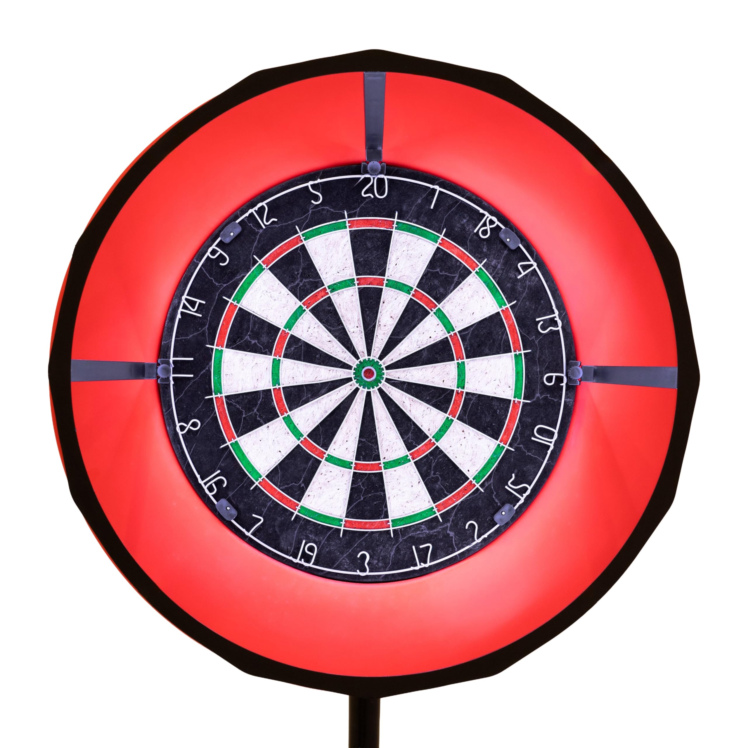 Dart Set, Dardboard, LED Ringlicht, Selbstheilende Umrandung, Befestigungsständer, Höhenverstellbares Stativ, Zubehör, inklusive 6 professionelle Dartpfeile, Checkout-Oberflächen, Tragbar, Zuhause