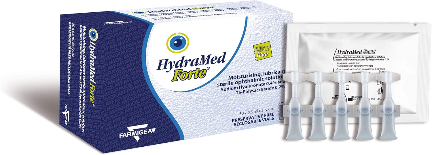 HydraMed Forte Eye Drops 30 x 0.5ml Daily Dose Units Amazon.co.uk