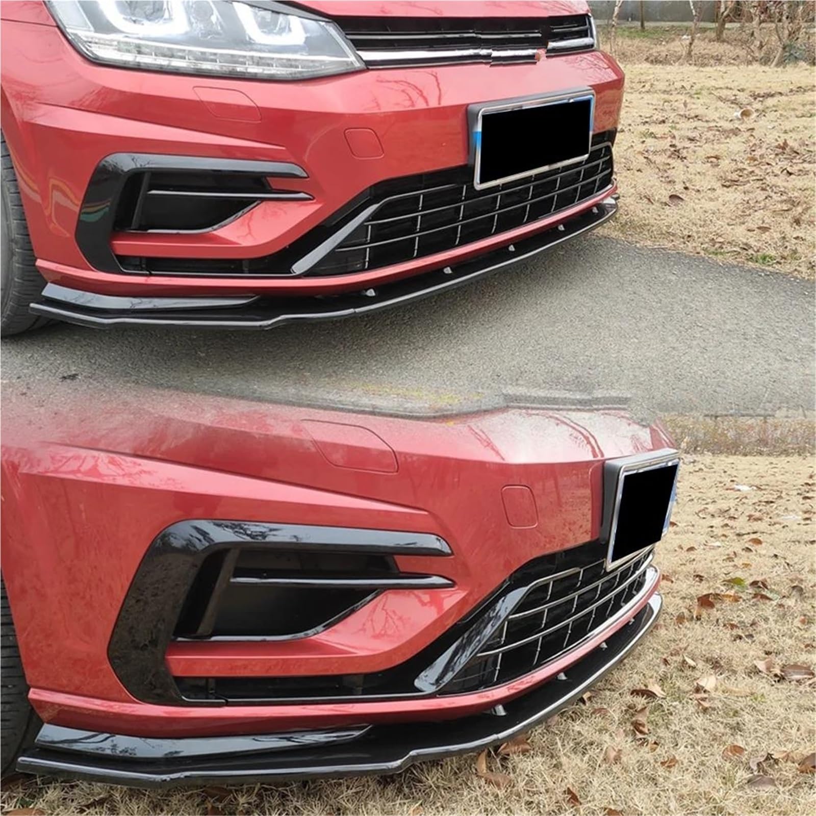 Auto Frontspoiler Für VW Für Golf 7 Für MK7 .5 R Für GTI Für GTD 2013-2020 Frontstoßstange Splitter Lip Diffusor Body Kit Spoiler Guard Frontstoßstangenspoiler