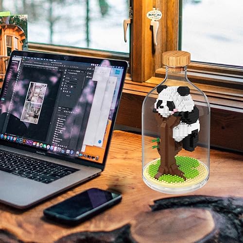 Miniatura 3 de Creative Panda Toy Building Set Adult Mini Animal Friend Set Regalo de Fiesta para Niños Amantes de los Animales Oficina Decoración del Hogar Bloque