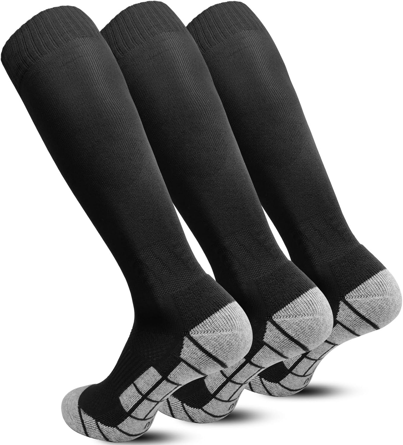 Tphon Soccer Socks, Team Sport Football Basketball Socks for Adult Kids Children, 1/3 Pairs Knee High Athletic Socks