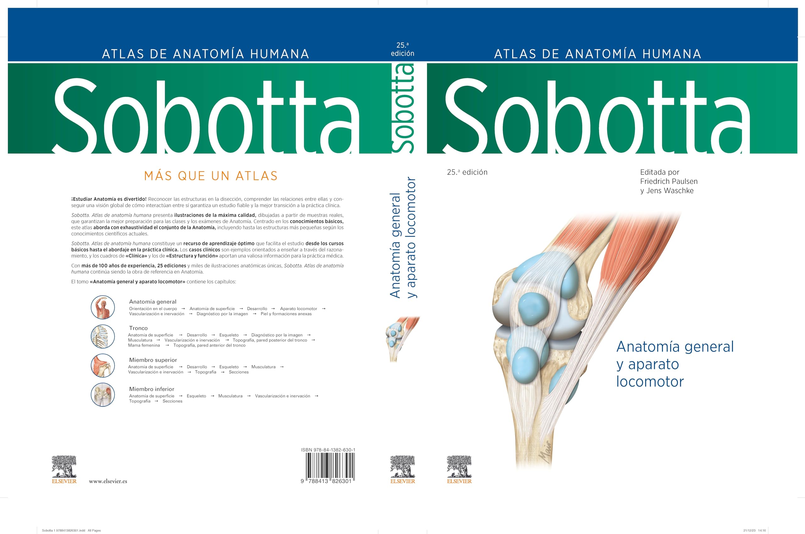 Sobotta. Atlas de anatomía humana. Vol 1: Anatomía general y aparato locomotor