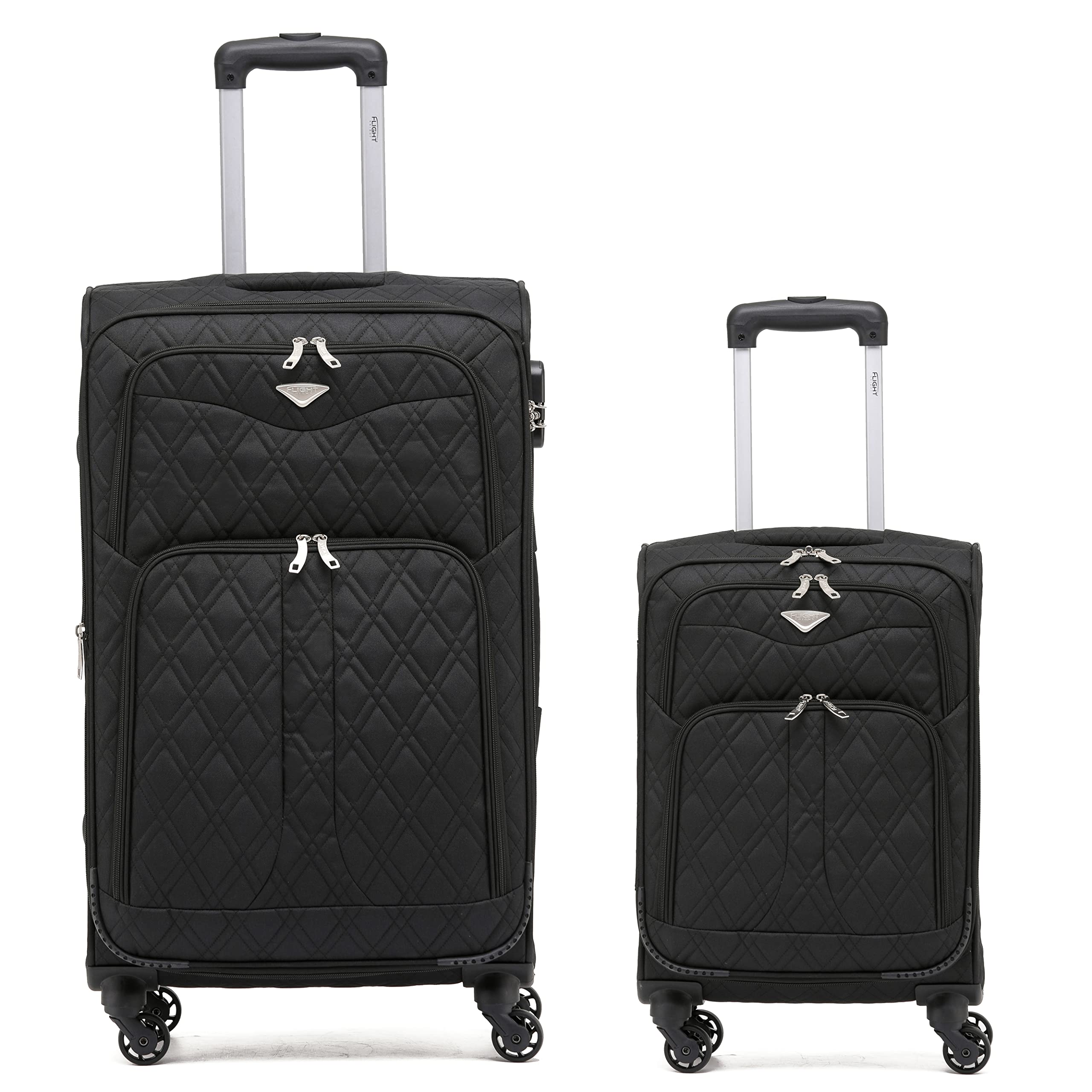Flight Knight Lightweight 4 Wheel 800D Soft Case Suitcases Anti Crack Cabin & Hold Luggage Options Approved for Over 100 Airlines Including easyJet, BA & Many More! — view 83