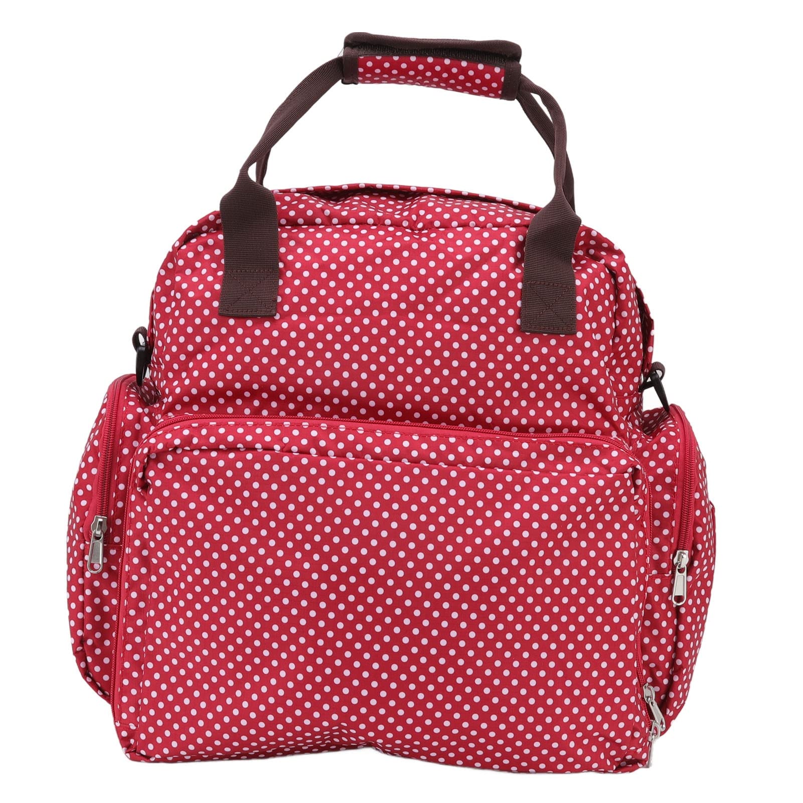 huleo Diaper Bag, Multi-Functional Folding Crib, Odor-Free Multi-Compartment Design Large Outdoor Capacity for Home Travel Red-picture-25