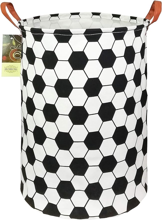 HUNRUNG Laundry Hamper,Large Canvas Fabric Lightweight