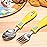 Zak Designs Bluey Kid Flatware Set with Fun Character Art on Both Utensils, Non Slip Fork and Spoon Set is Perfect for Encouraging Picky Eaters to Finish Their Plates (2 pk, BPA-Free)