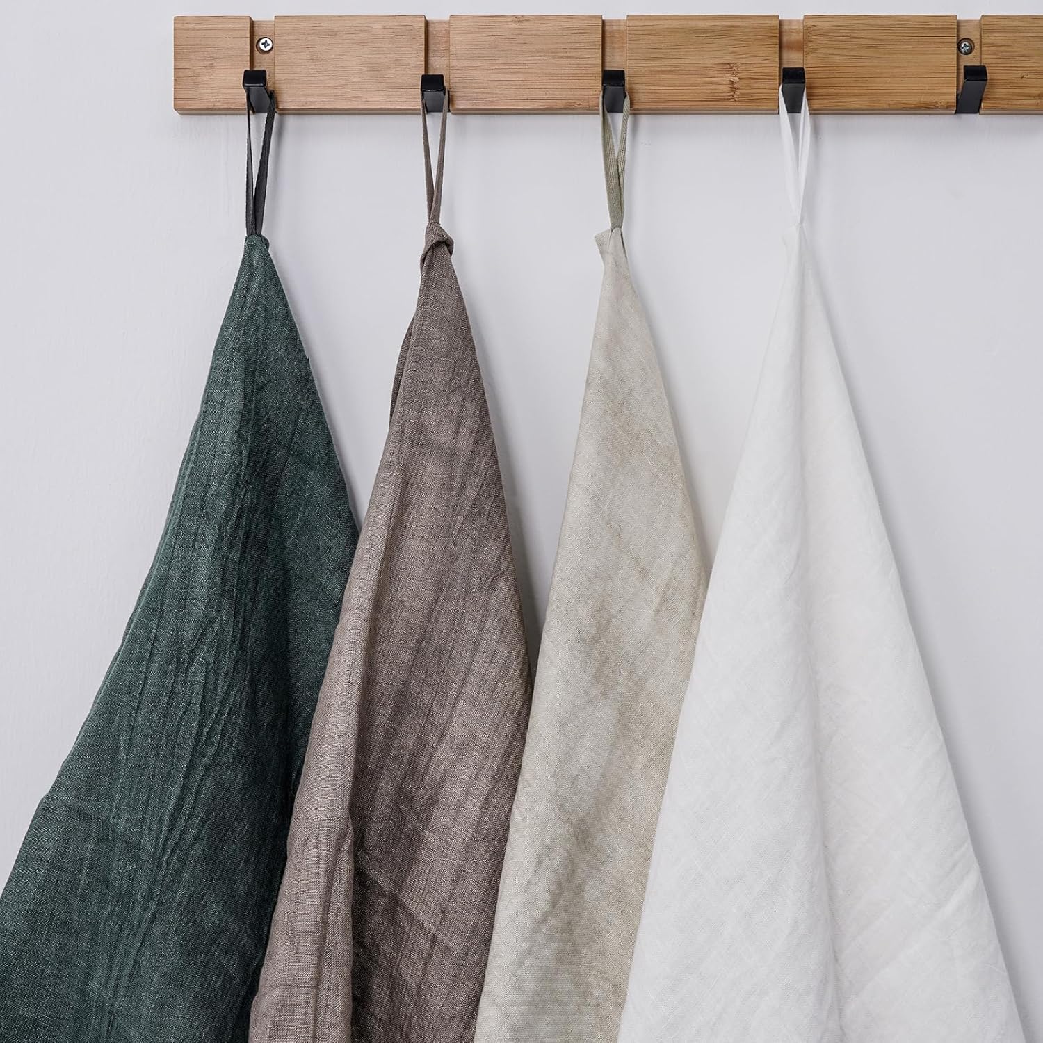 100% Linen Bath Towel 29.5x52 Inch French Flax Linen Quick Dry Towel for Bathroom, Beach, Travel, Sauna, Natural Thin Hair Towel, Army Green - Image 6