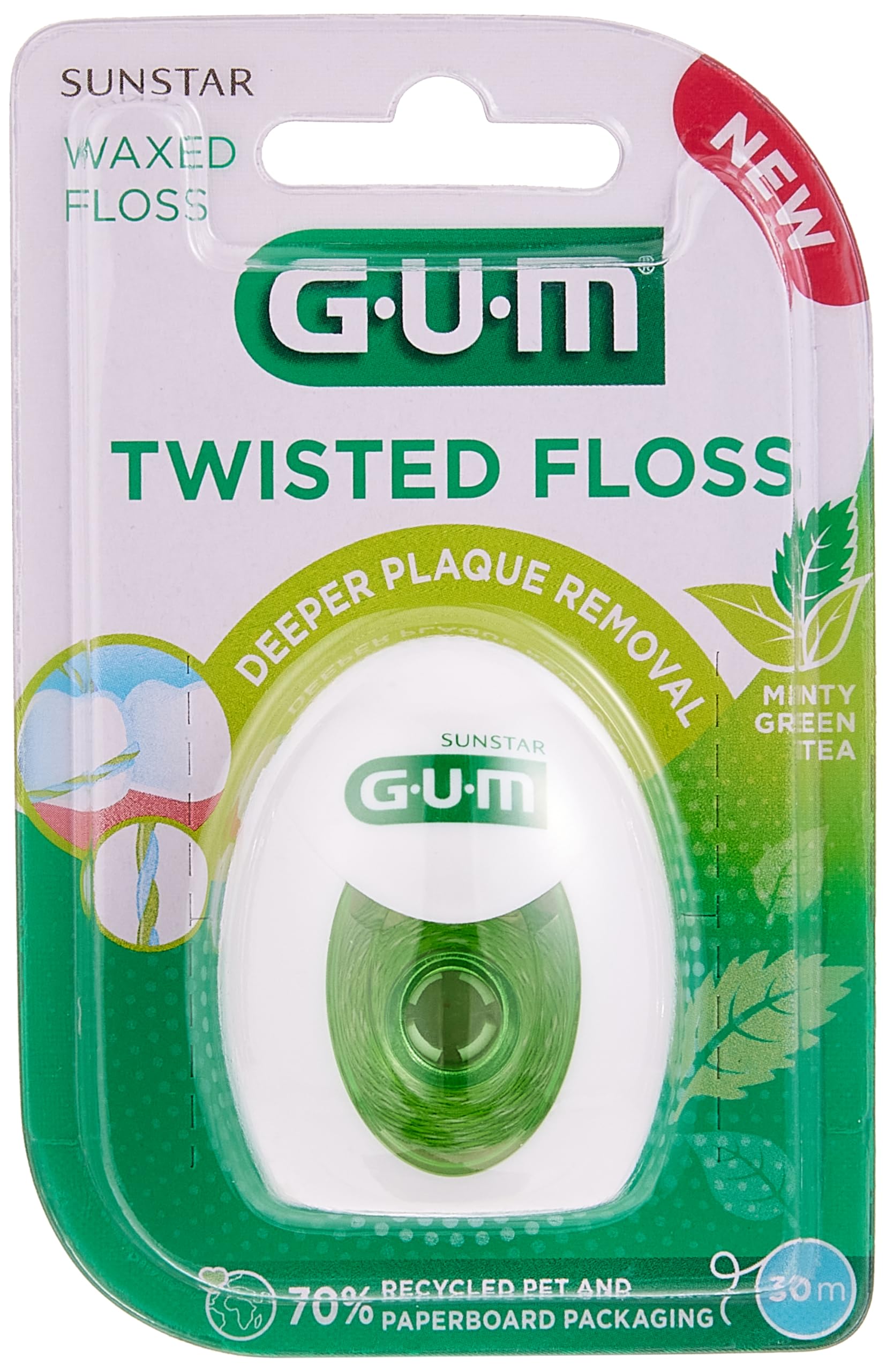 Gum Twisted Dental Floss 30m