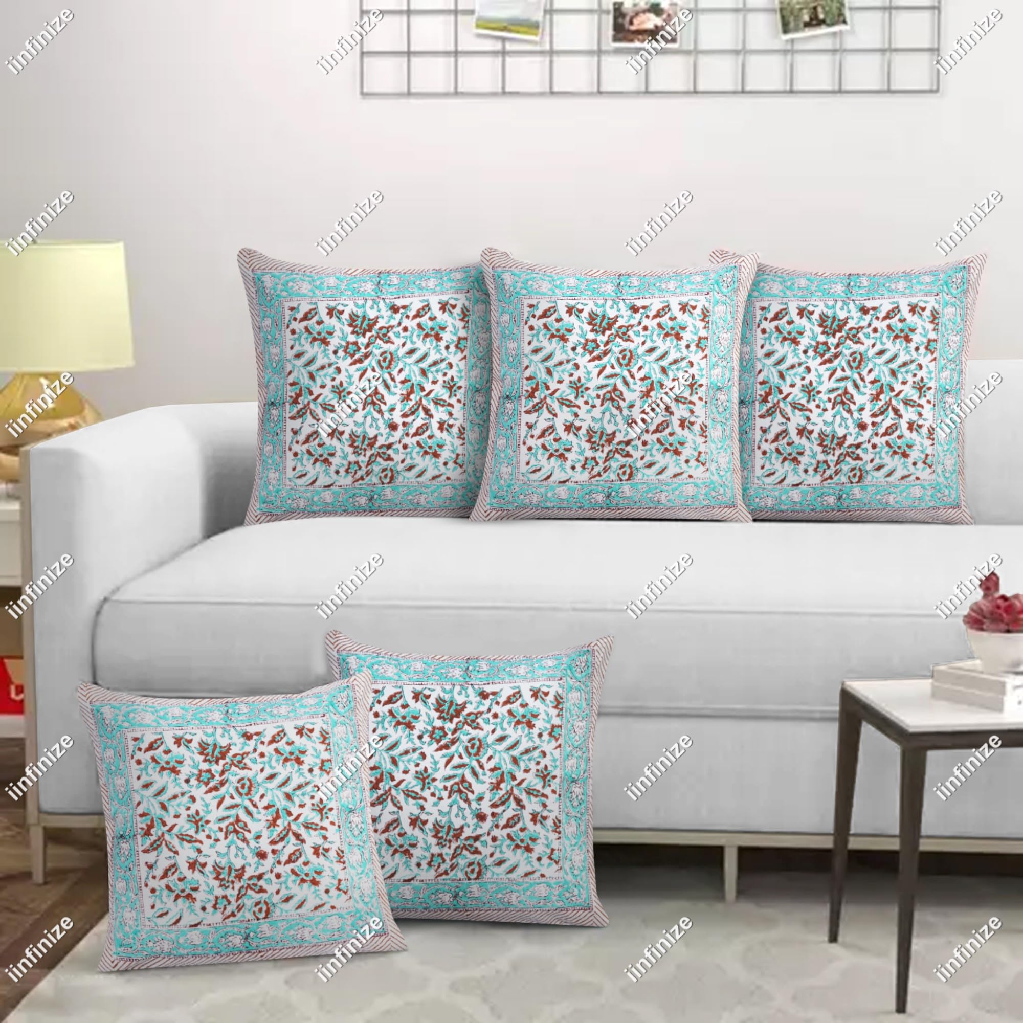Housses de coussin en coton doux pour décorer un salon bohème chic
