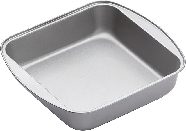 KitchenCraft Square Baking Pan / Roasting Tin with Non Stick Coating, 24.5 x 22 x 4.5 cm
