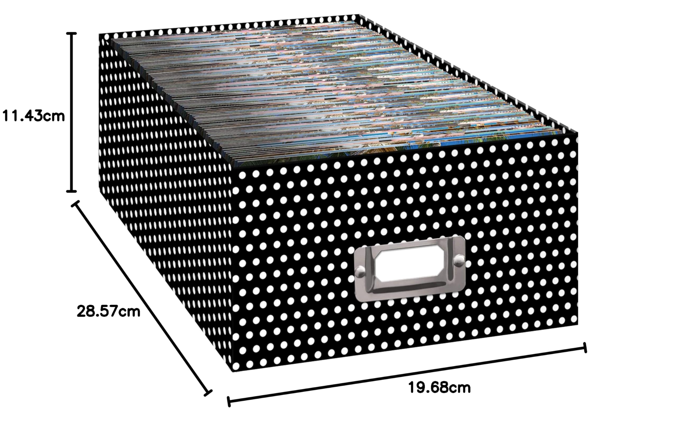 Pioneer Foto Alben b-1bw/CHEV Chevron Design Foto Aufbewahrungsbox Paisley Design – Ansicht 2