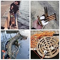 Vista 7 de MUTUACTOR Kit de pesca con imán de 500 libras de fuerza de tracción, Φ2.36 pulgadas, imán de neodimio N52 de alta resistencia con cuerda duradera