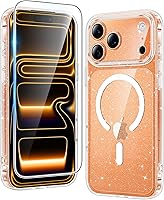 Vista 175 de FNTCASE Funda para iPhone 15 Plus: Fundas magnéticas transparentes para teléfono con protector de pantalla compatible con Magsafe Slim Anti
