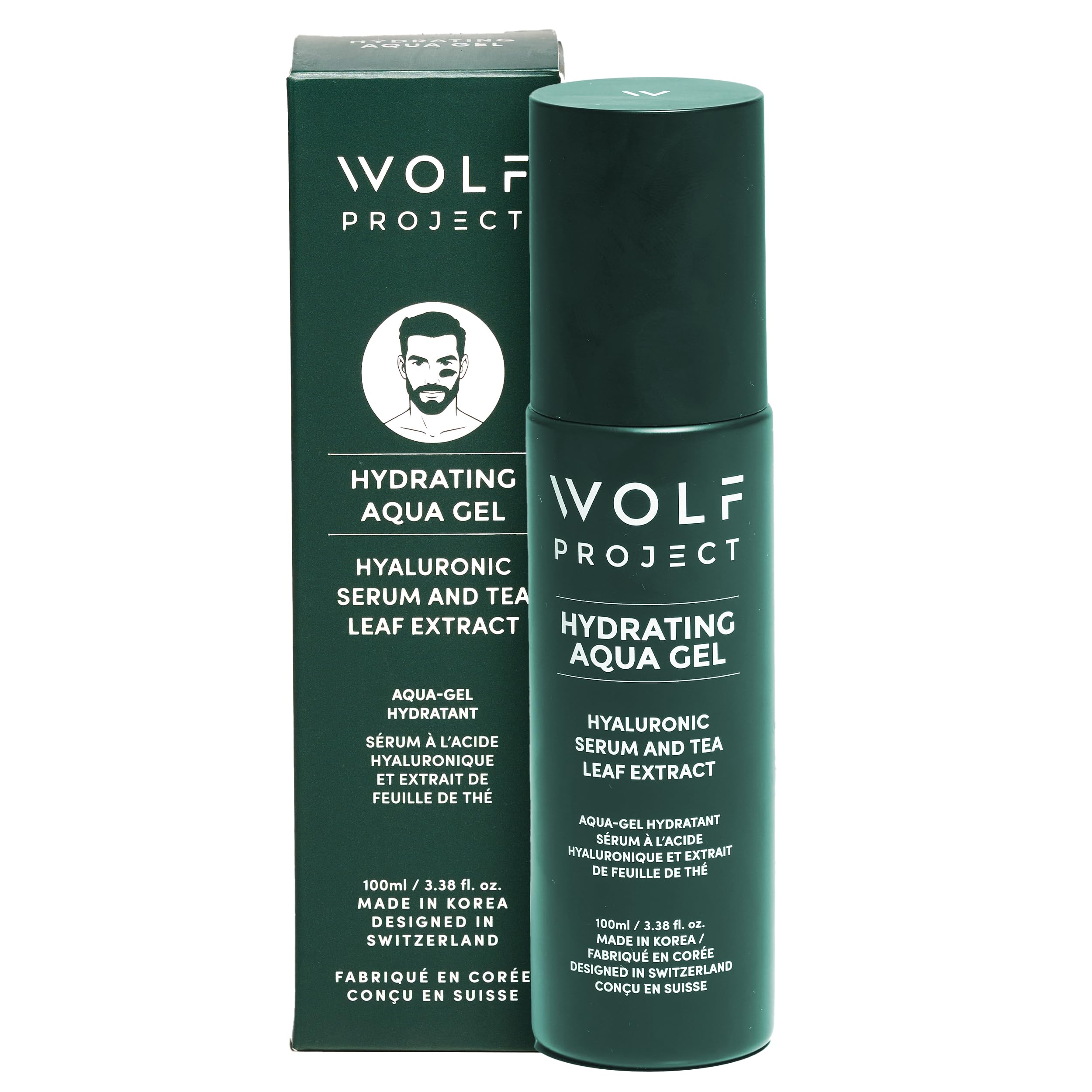 Sponsored Ad - Wolf Project Advanced Skin Care Face Moisturizer Gel Cream, Anti Aging Face Gel Serum with Hyaluronic Acid, Bamboo Water, Tea Tree Leaf, Ginger Root, Ginseng - For All Skin Types, 3.38 oz