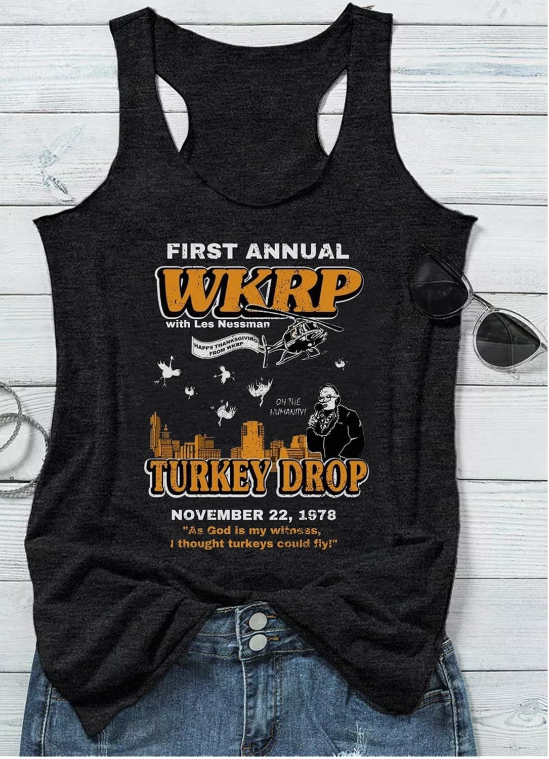 Problem Solved Halloween Tank Tops for Women Bloody Splatter Graphic Shirts Halloween Casual Racerback Tops - Image 3