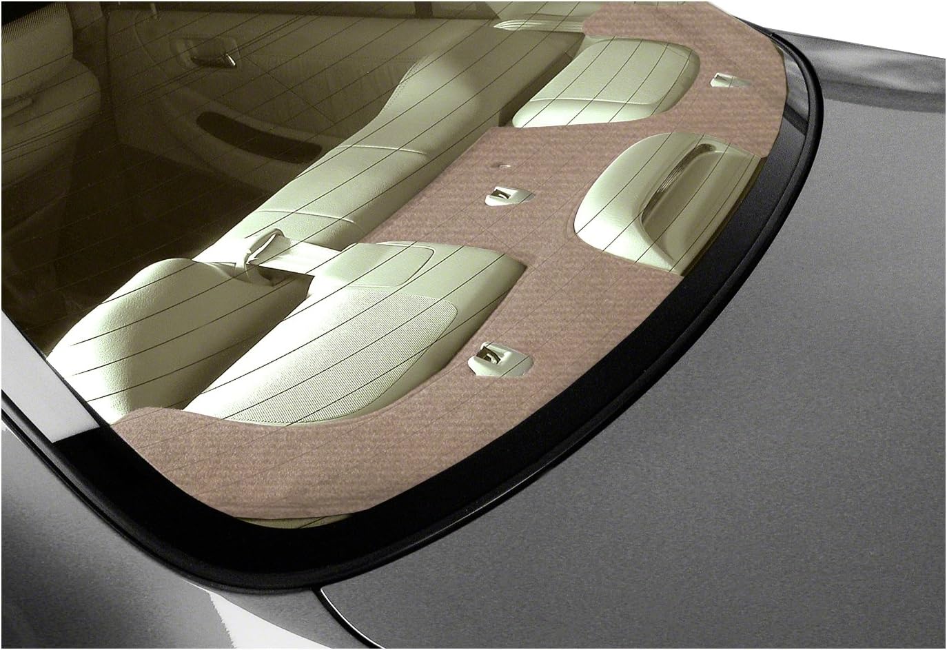 Coverking Custom Fit Rear Deck Cover for Select Zimmer Models - Velour (Beige)