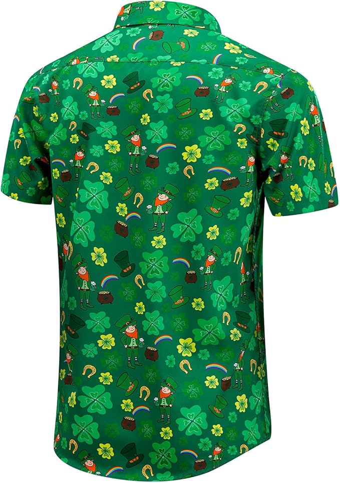 🍀 St. Patrick's Day Hawaiian Shirt - Irish Vibes!