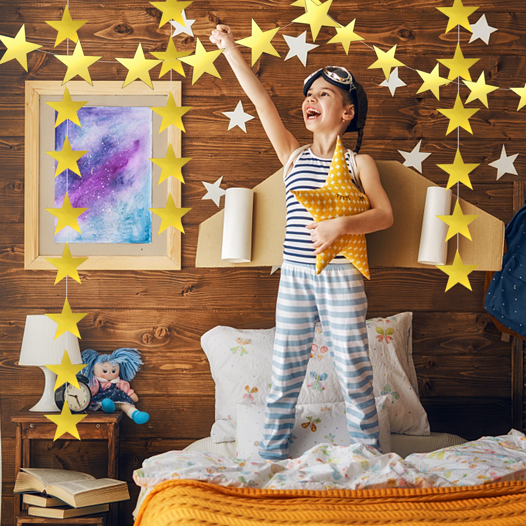 48 Stück Teiliges Glitter Papier Sterne Handgeschn Produktbild-Vorschau 7
