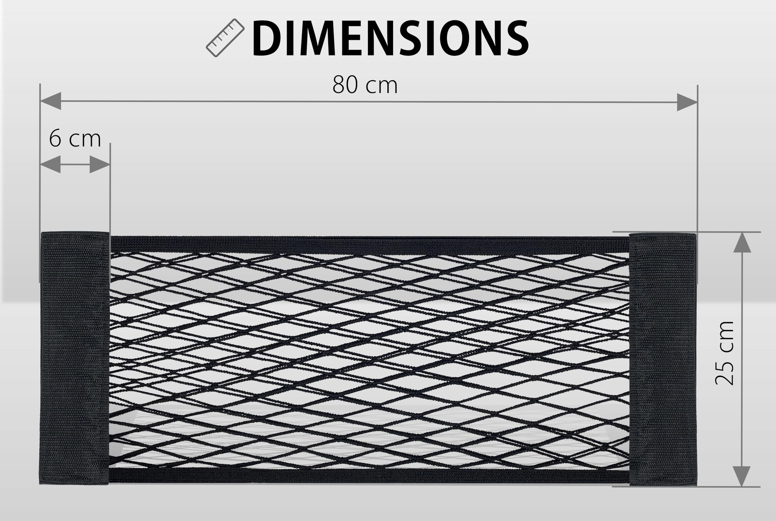 Rete Portaoggetti Auto Adesiva - 2 Pezzi 25x60cm, Per Baule E Sedili - Foto 2