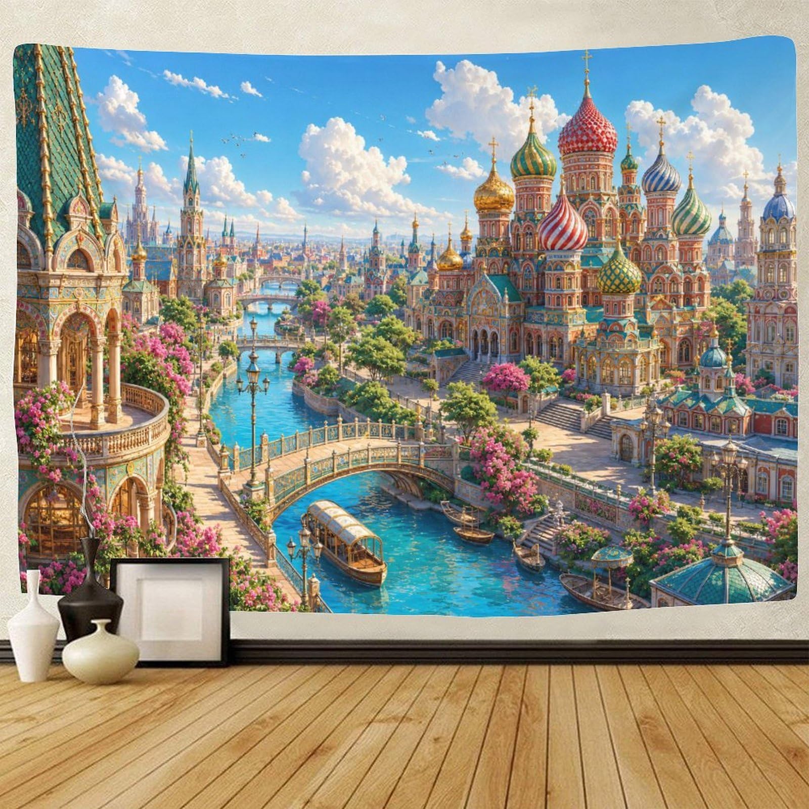 GPMNBCXZK Saint Basil's Cathedra Tapestry for Bedroom 3D Print Wall Art Decor Tapestries Poster Home Decoration Bedroom Living Room 150cmx200cm