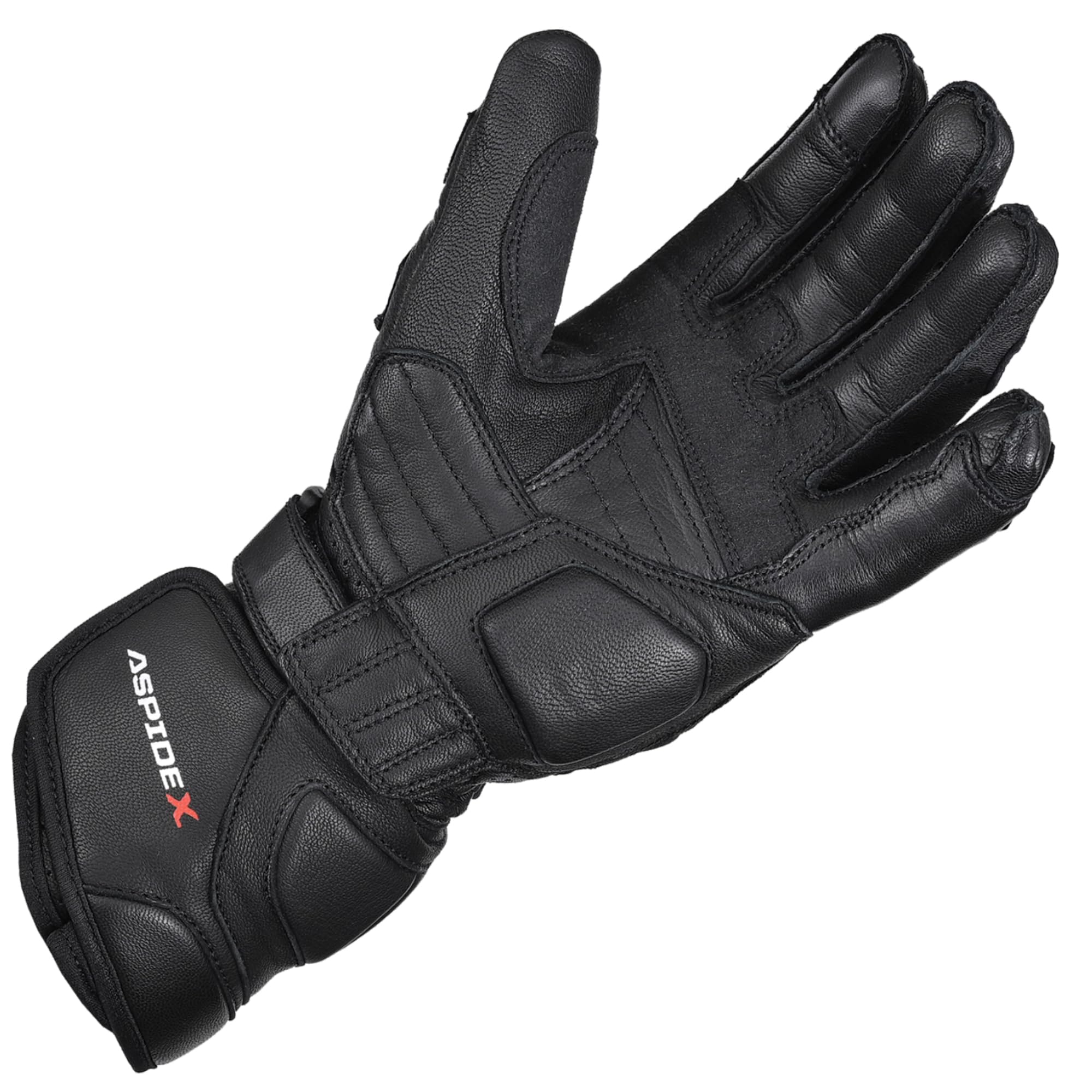 Guanti Da Corsa In Pelle Da Uomo Per Moto Guanti Protettivi Con Protezione Nocche, Guanti Sportivi Corsa Neri