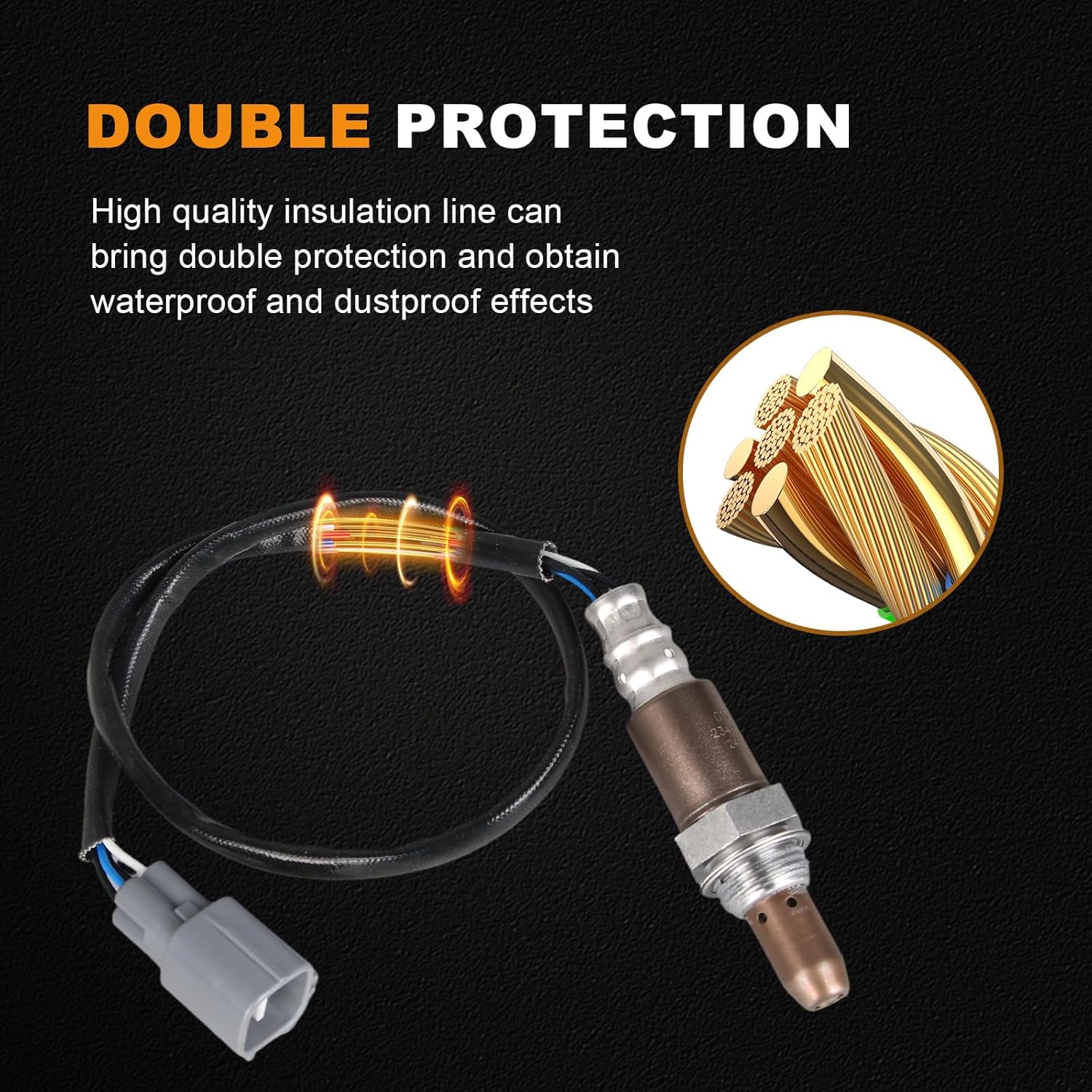 OTO-K O2 Sensor Oxygen Sensor Compatible with 2004-2011 Toyota Camry 2.4L, 2006-2008 Toyota RAV4 2.4L Upstream & Downstream Oxygen Sensors Replaces# 234-4622 234-9049