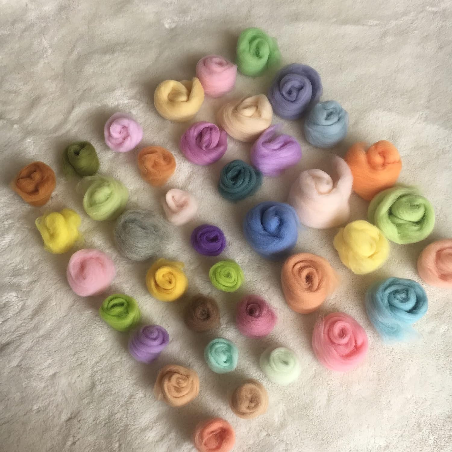 Double Knitting 20(@ g YellowOrange Soft Roving Wool Crafts Materials DIY Felt Kit Needle Felting (Color : SPYA16, Size : 100g)
