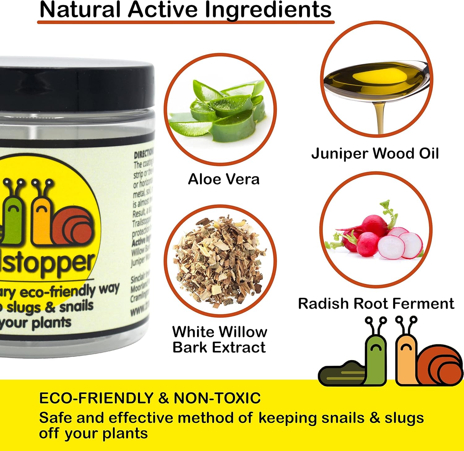 PetFriendly Trailstopper Slug Repellent Spray Natural Garden Snail