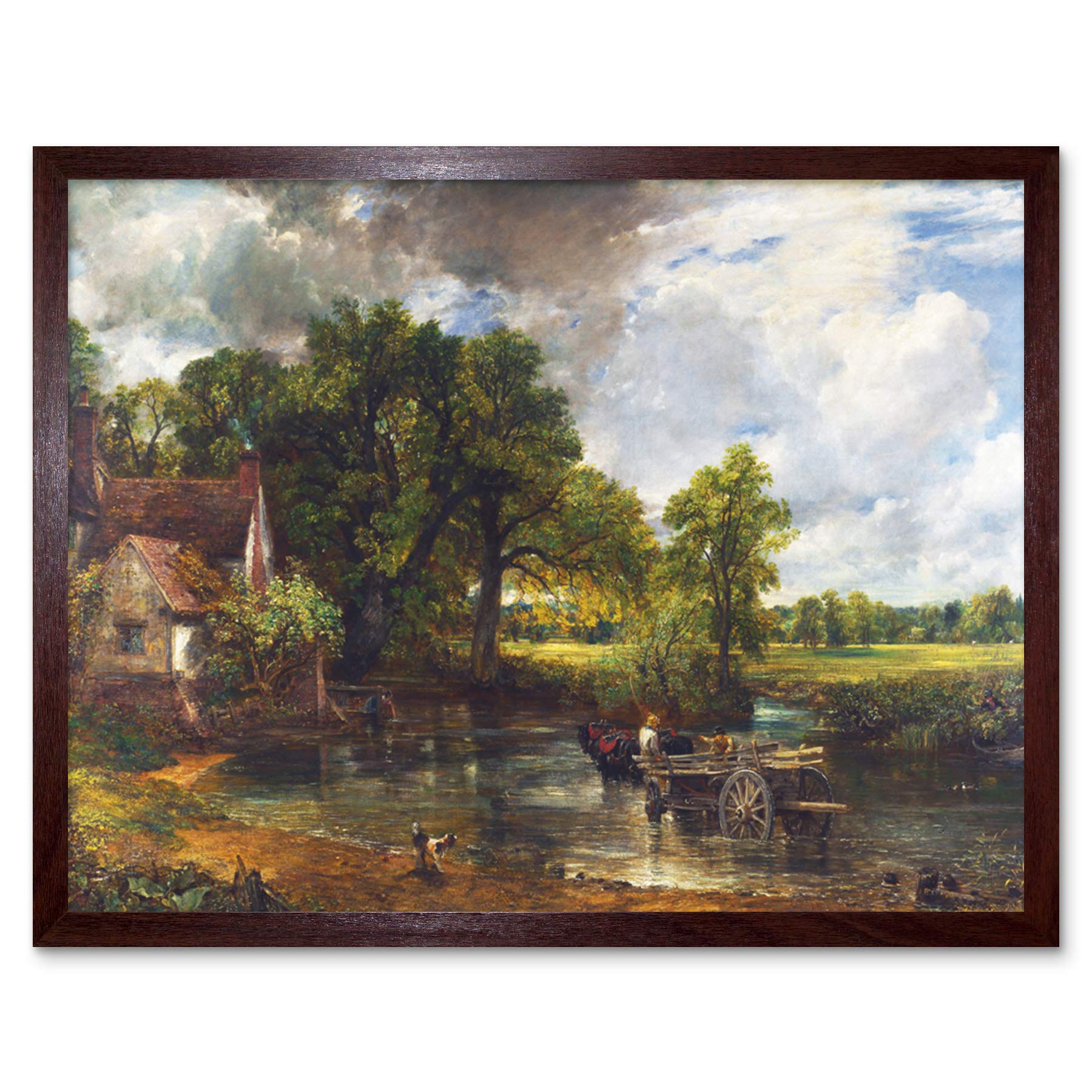 Affiche murale paysage encadrée Constable pour habiller un mur vide sans effort 12x16