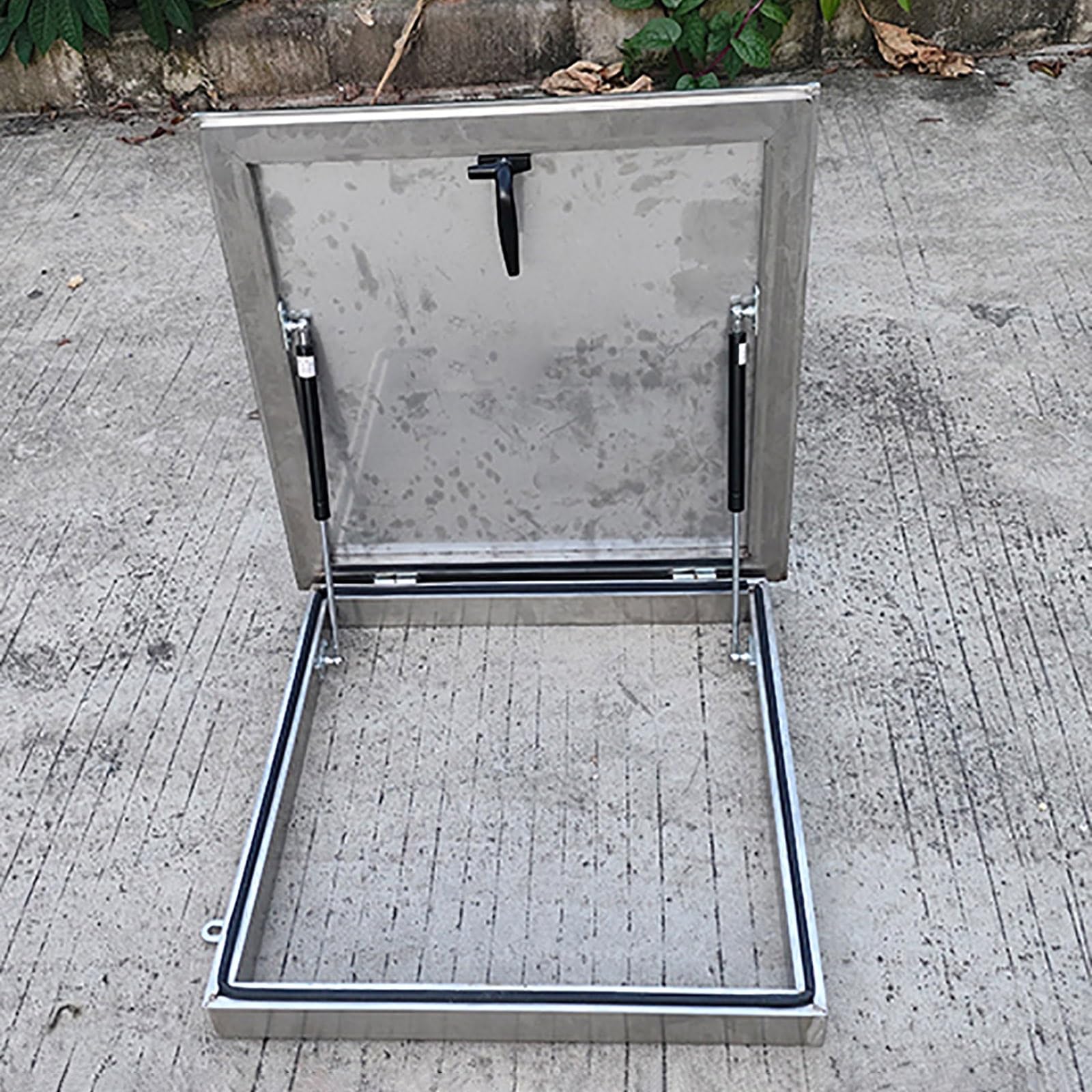 Trappe de Toiture Sol Couvercle de trappe de grenier de 40 36 32 28 22 20 pouces – Couvercle de sortie de toit en acier inoxydable 304, couvercle de lucarne de grenier – Couvercle de puits de fenêtre