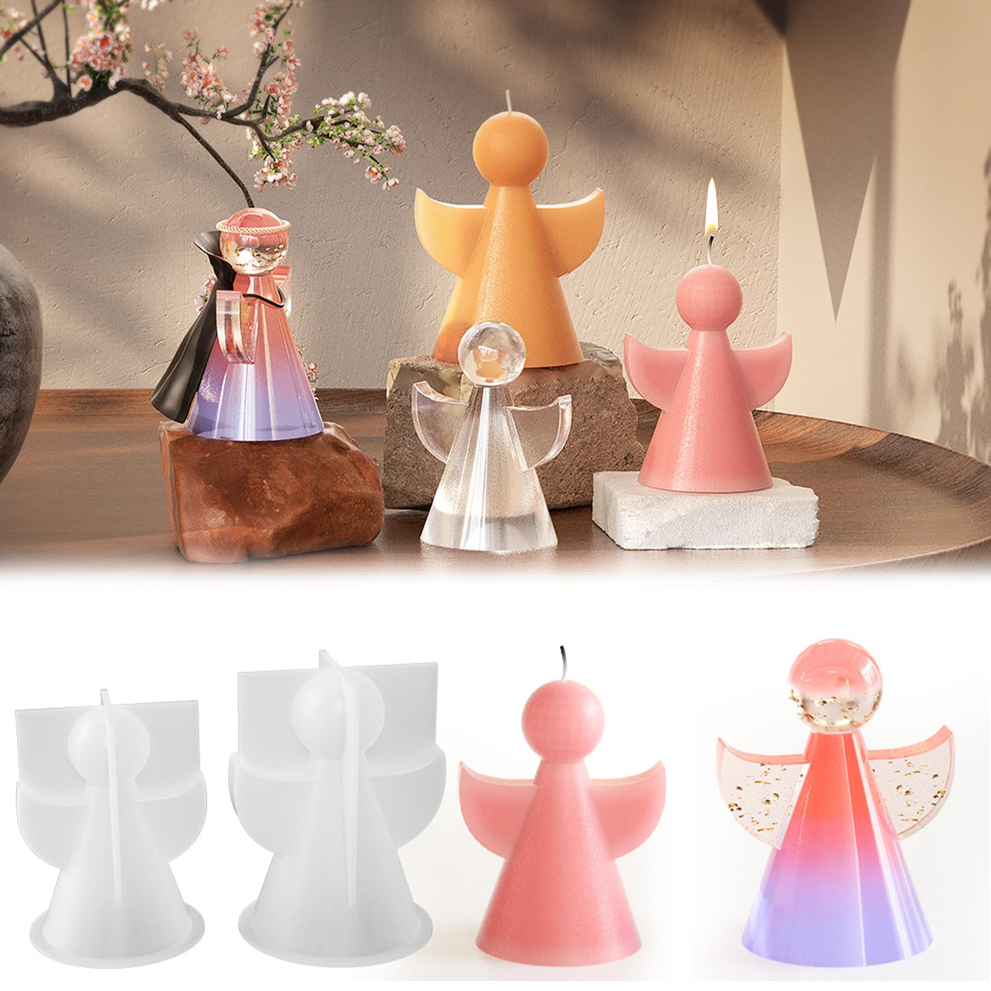 Luxylei Stampo per Candela in Silicone della Sacra Natività 3D Gesù Candela per Aromaterapia Stampo Epossidico per Artigianato Stampo per Famiglia di Gesù Decorazioni per Casa
