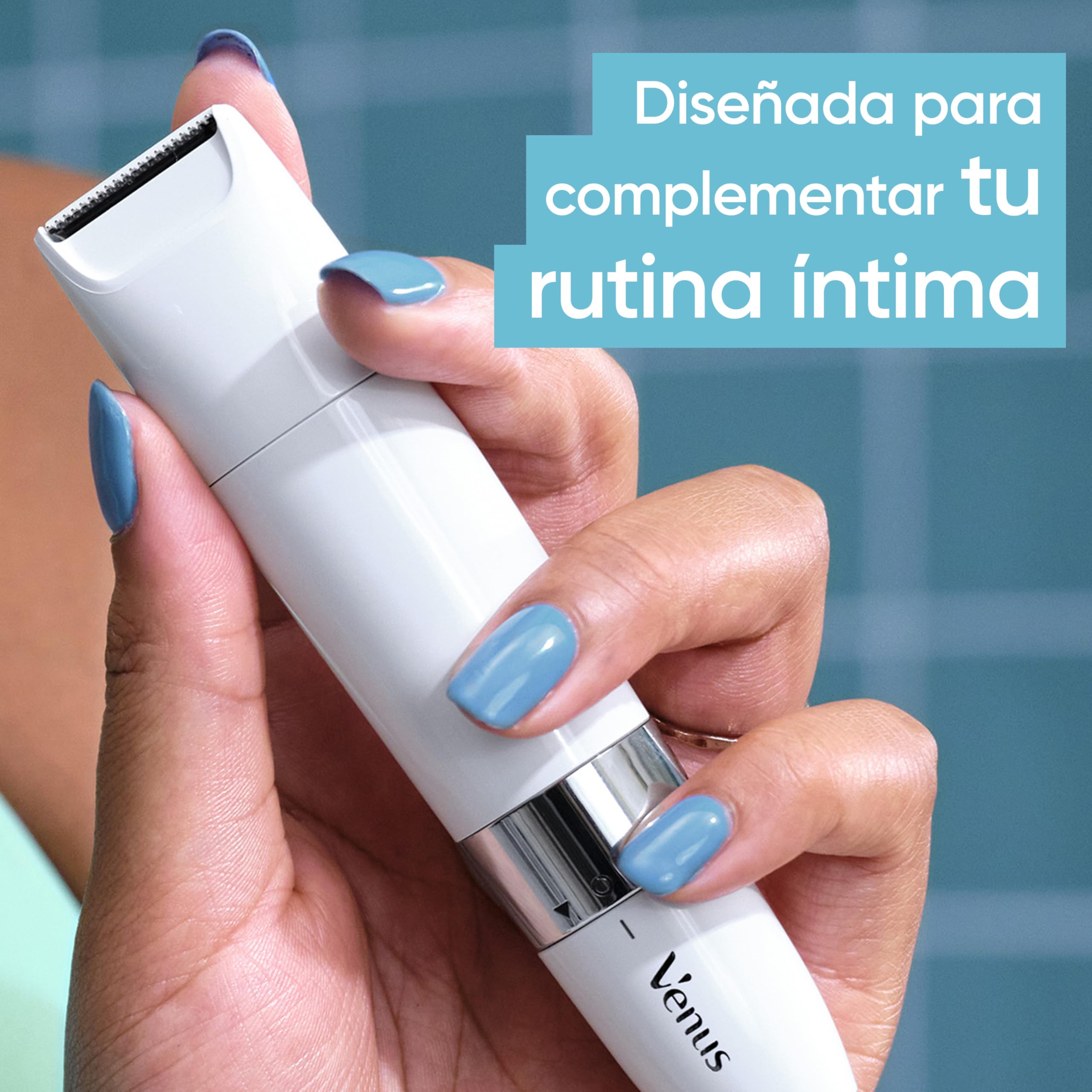 Gillette Venus Rasuradora Mujer Zona Íntima, Depiladora para Vello Y Piel de La Zona Íntima con Aletas Protectoras para Una Depilación Suave, Recorta Y Afeita El Vello Púbico en Seco Y en Mojado — view 4