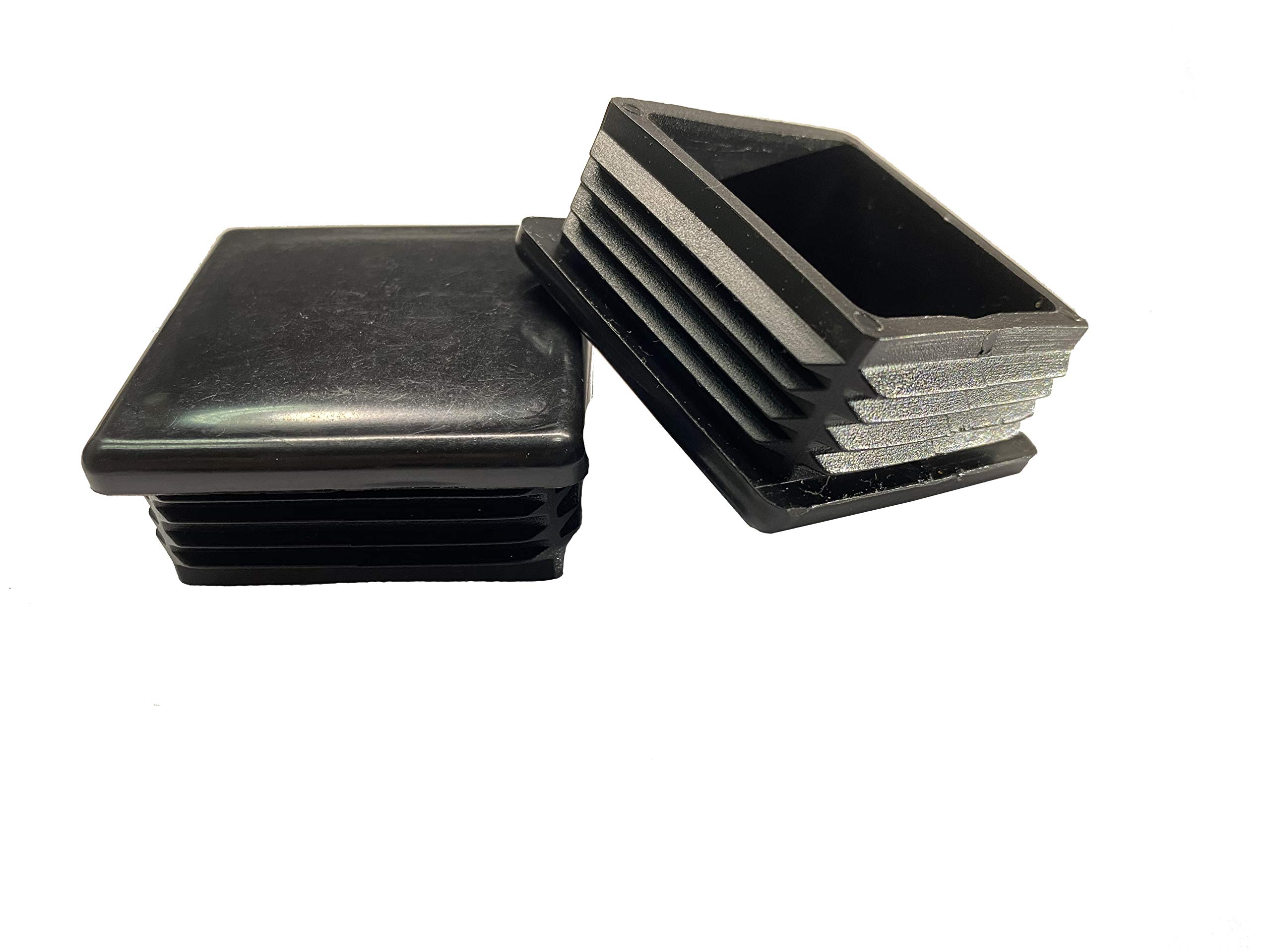 dexierp 2 Inch (Pack of 8) Square Tubing Plastic Insert Plug, Tubing Post End Cap, Chair Glide