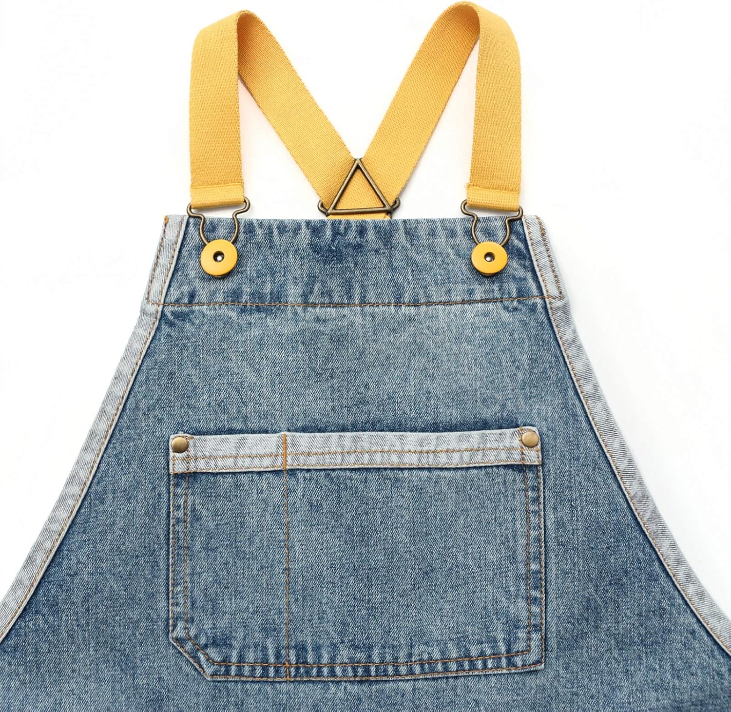 Jeanerlor Denim Tool Apron for Women and Men Cross Straps Adjustable