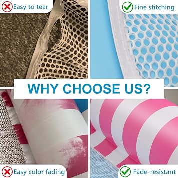 2 Pack Netted Lilo Pool Inflatables with 1 Pump and 2 Drink Holder, 4 in 1 Swimming Pool Hammock Floats Water Toys for Adults, Cool Mesh Relaxing Lounger Chair Seat Mattress for Beach Summer Holiday