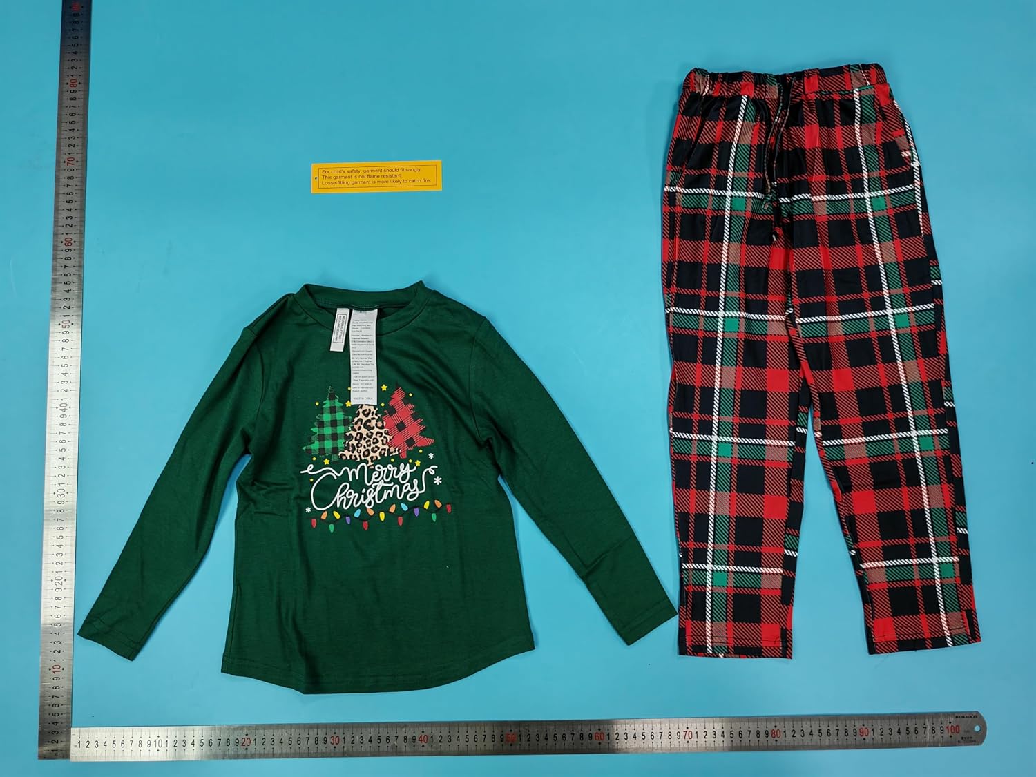 iClosam Matching Family Pajamas Set Striped Christmas Pajamas Sleepwear Dad Mom PJs