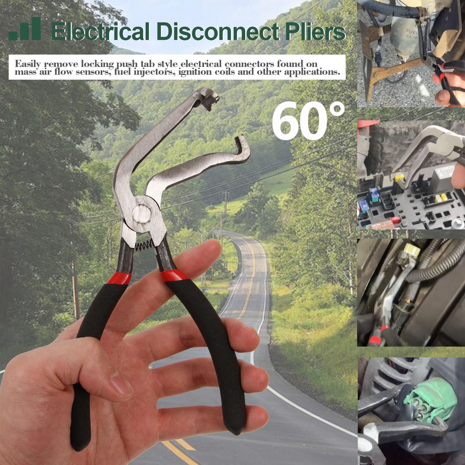 Upgraded Electrical Disconnect Pliers - 11 Inch Automotive Connector Tool