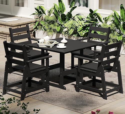Miniatura 23 de GREENVINES Silla de patio | Sillas de comedor al aire libre | Plástico HDPE | Sin brazos | Para todo tipo de clima | para patio trasero terraza