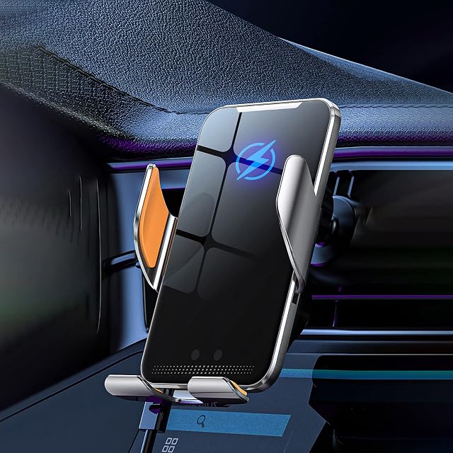 Wireless Car Charger-15W Fast in Car Wireless Charger Automatic Sensor Phone Holder Air Vent Mount Holder for iPhone 14/13/12/11 Pro Max Plus XS/XR,Car Phone Holder for Samsung S21/S20/Note,LG/Pixel