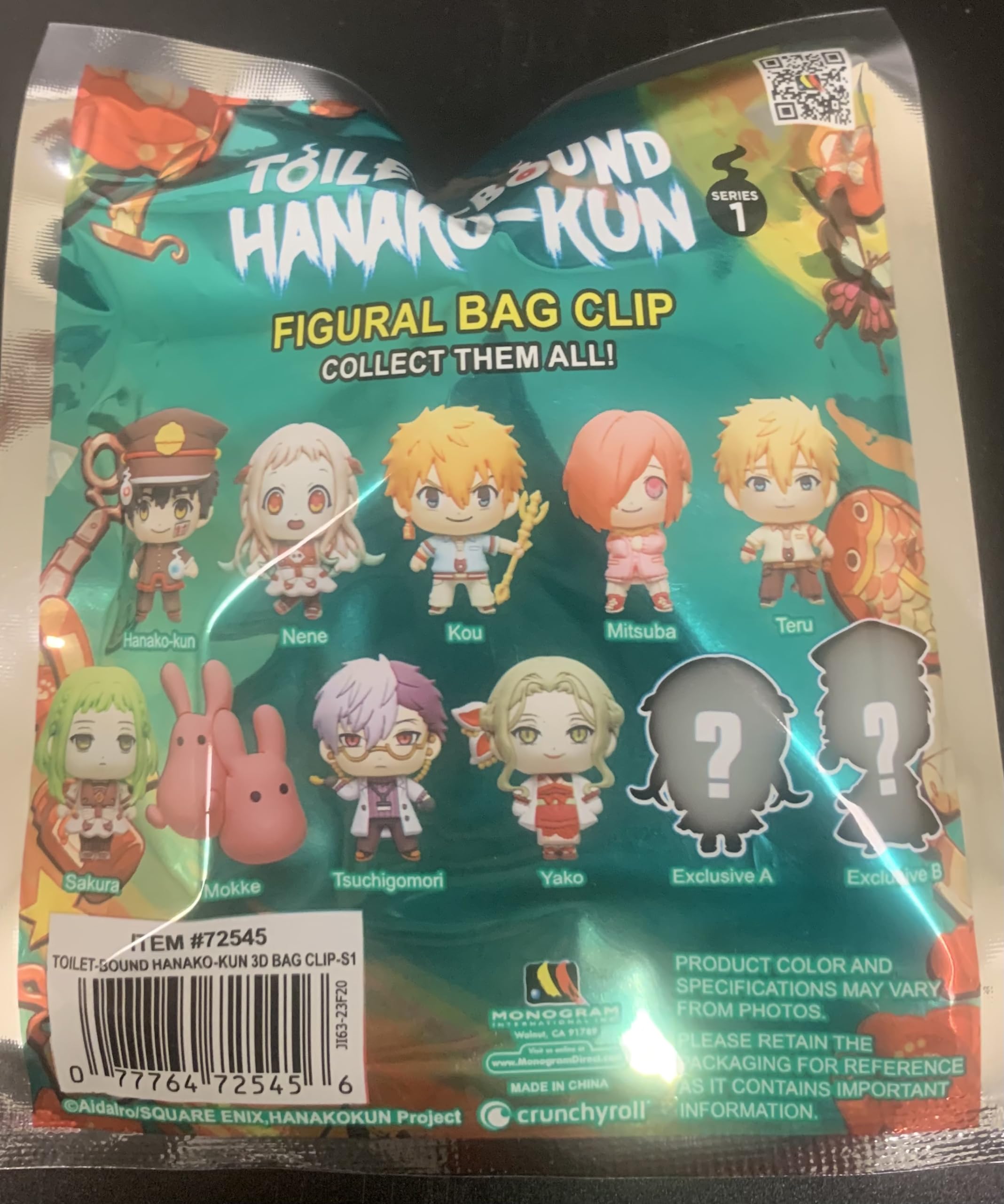 Monogram Toilet - Bound Hanako-Kun Figural Bag Clip Series 1-3D