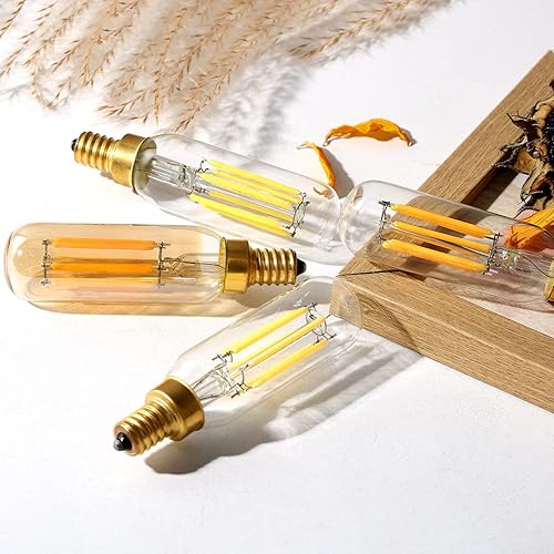 Miniatura 9 de Bombillas LED Edison vintage E12 Candelabra regulables T6 T25 equivalente a 80 W, luz cálida de 2700 K, 3.58 pulgadas, paquete de 12 unidades