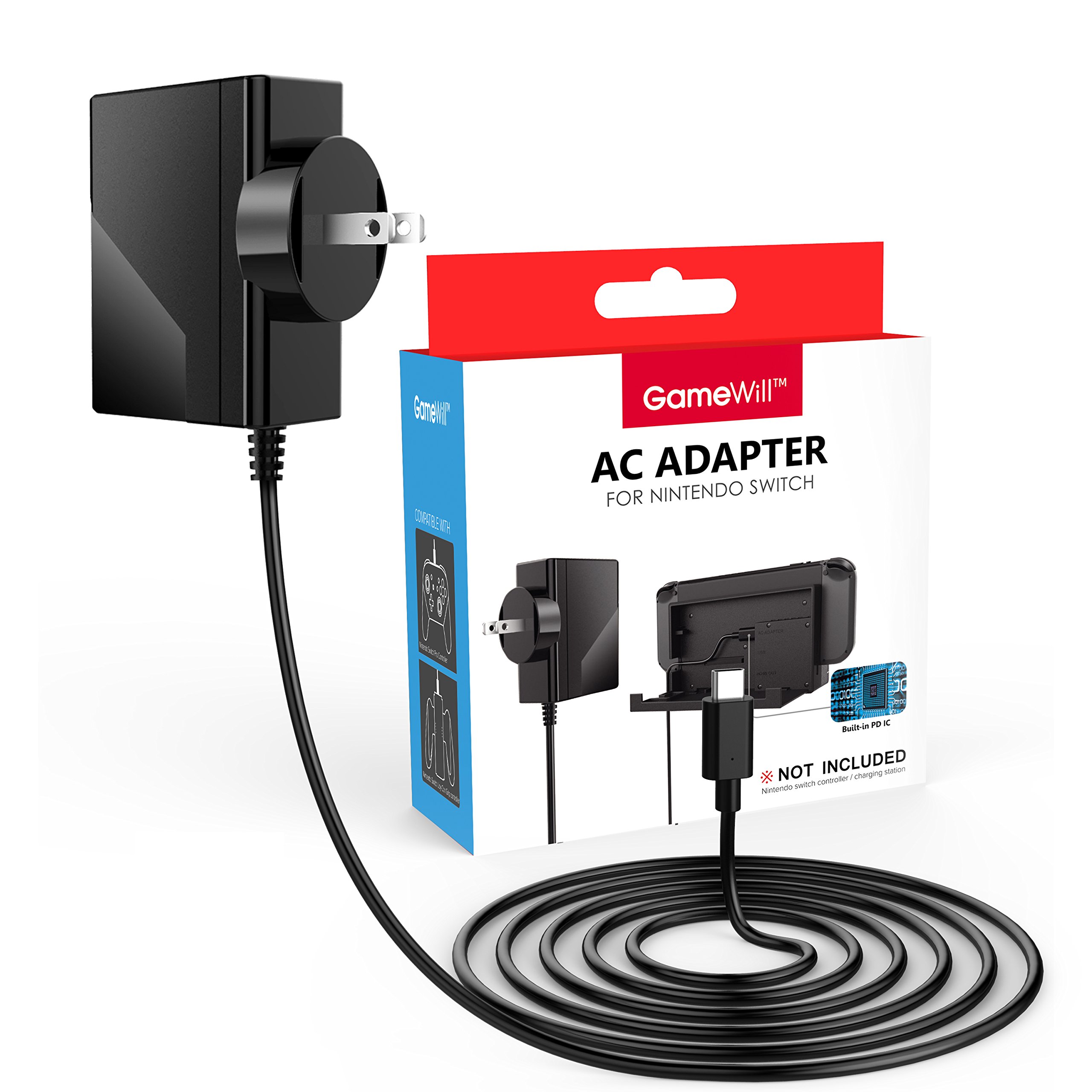 Console Switch Dock Power Adapter Ac Adapter Power Supply For